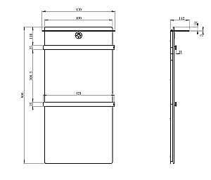 Полотенцесушитель электрический WONZON & WOGHAND STUTTGART WW-A504W-GM темный графит/белый мрамор купить в интернет-магазине сантехники Sanbest
