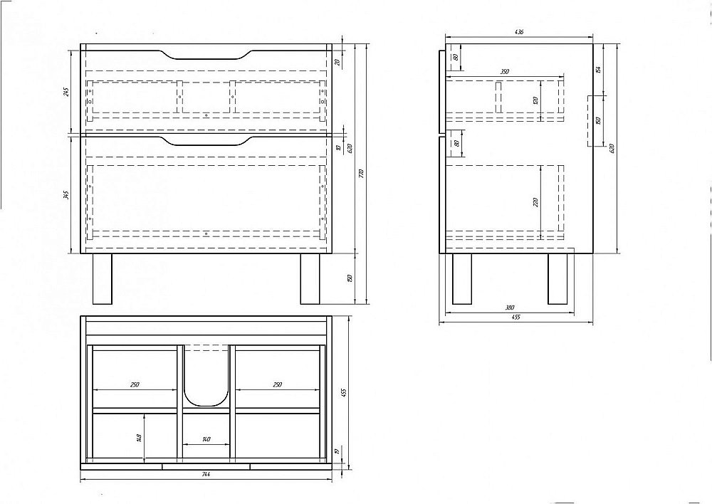 Тумба с раковиной Dreja Q Plus 80 для ванной в интернет-магазине Sanbest