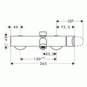 Смеситель для ванны Axor Citterio M 34420000 купить в интернет-магазине сантехники Sanbest