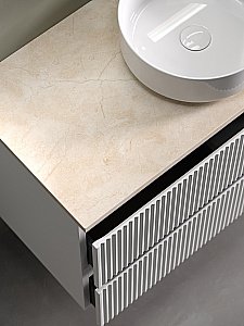 Тумба с раковиной Sancos SNOB R 100 со столешницей, белая матовый для ванной в интернет-магазине Sanbest