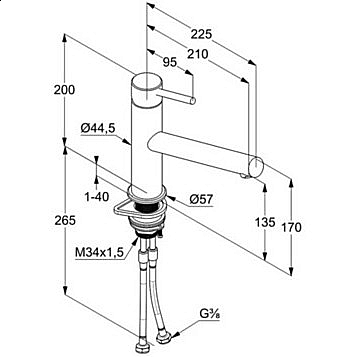 Смеситель для кухни Kludi Steel 44850F860 хром купить в интернет-магазине сантехники Sanbest