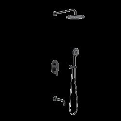 Душевая система Berges NARDIS 3R 71008 черная матовая купить в интернет-магазине сантехники Sanbest