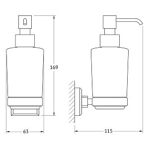 Диспенсер ARTWELLE HAGEL 9933A купить в интернет-магазине сантехники Sanbest