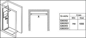 Душевая система Jacob Delafon ECRIN E803001-D33 купить в интернет-магазине сантехники Sanbest