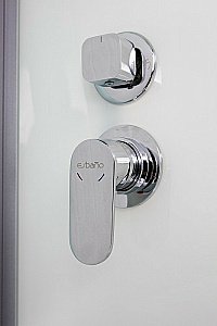 Душевая кабина Esbano Elegancia ES-108CKRB 100x80 стекло матовое/профиль белый купить в интернет-магазине Sanbest