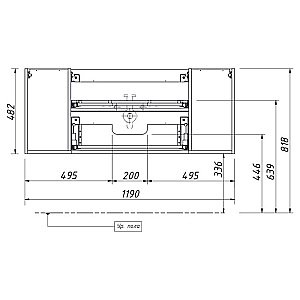 Тумба с раковиной Caprigo Legato 140 1 ящик/раковина стекло бланж для ванной в интернет-магазине Sanbest