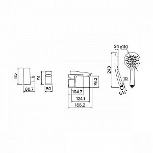 Смеситель для ванны IDDIS Cloud CLOSB30i07 купить в интернет-магазине сантехники Sanbest