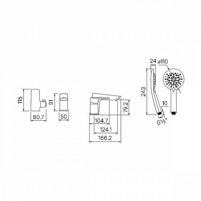 Смеситель для ванны IDDIS Cloud CLOSB30i07 купить в интернет-магазине сантехники Sanbest