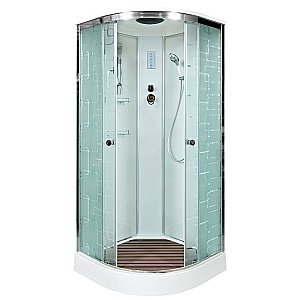 Душевая кабина DTO ЕМ1510 с пультом 100х100 купить в интернет-магазине Sanbest