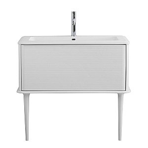 Тумба с раковиной Cezares IDRA 98 55804+50264 Bianco opaco для ванной в интернет-магазине Sanbest