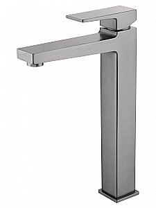 Смеситель для раковины высокий WONZON & WOGHAND CUBE 2.0 WW-88019068-BGM темный графит купить в интернет-магазине сантехники Sanbest