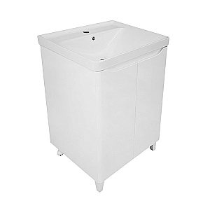 Тумба с раковиной Azario LOTOS 50 Н CS00094663 белая для ванной в интернет-магазине Sanbest