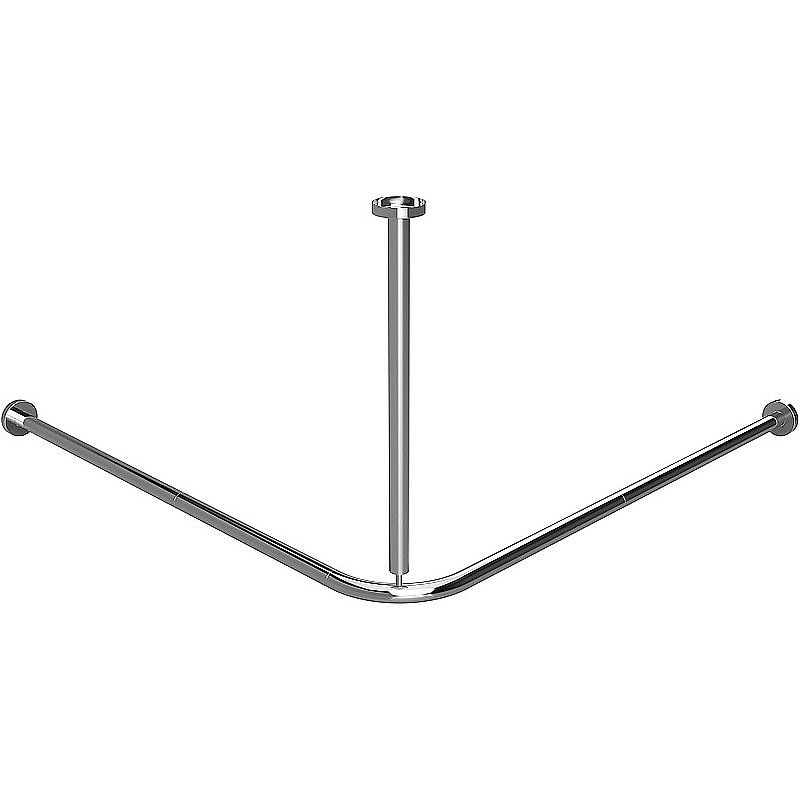 Карниз для ванны Bemeta 90х90 101120111 нержавеющая сталь купить в интернет-магазине сантехники Sanbest