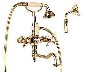 Смеситель для ванны Cezares NOSTALGIA-VDF-03/24-M золото купить в интернет-магазине сантехники Sanbest