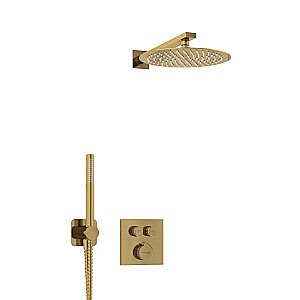 Душевая система WasserKRAFT Aisch A5548.180.259.285.194.286 Thermo золото матовое купить в интернет-магазине сантехники Sanbest