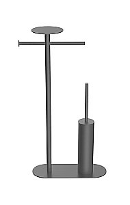 Стойка для ванны Boheme Venturo 10953-GM оружейная сталь матовая купить в интернет-магазине сантехники Sanbest