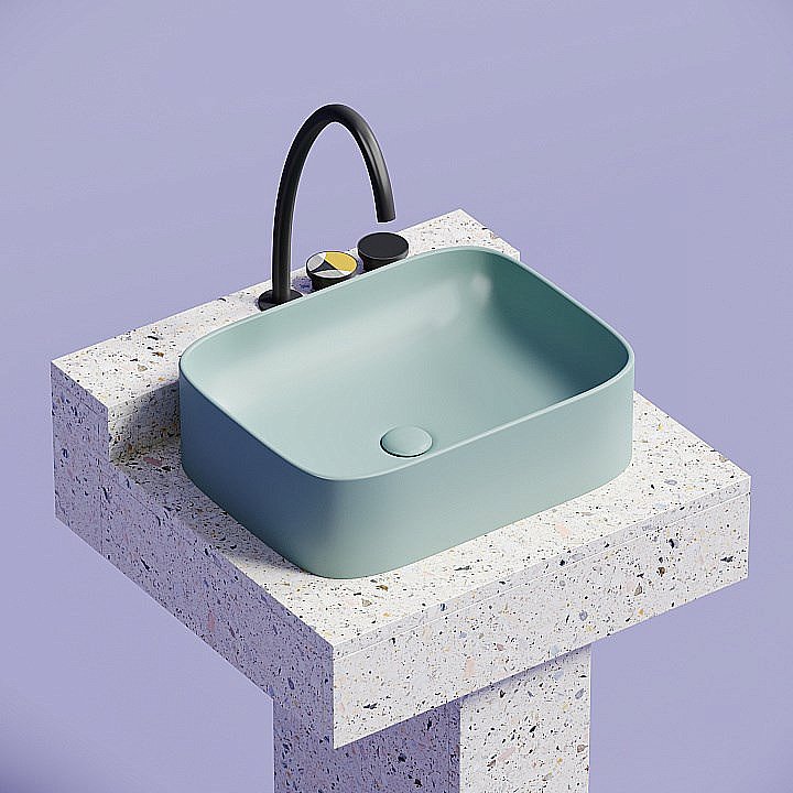 Раковина Ceramica Nova Element 50 CN6052MLG зеленая матовая купить в интернет-магазине Sanbest