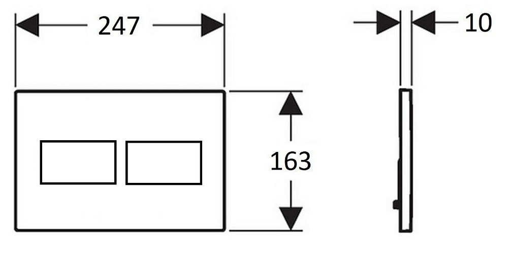 Кнопка для инсталляции CREAVIT ORE GP3002.02 купить в интернет-магазине сантехники Sanbest