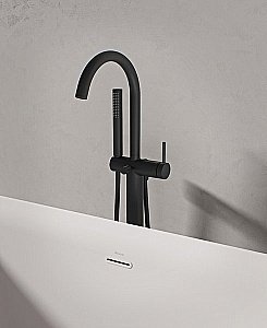 Смеситель для ванны Ravak Freedom X070437 черный купить в интернет-магазине сантехники Sanbest