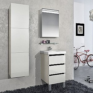 Полка стеклянная De Aqua Квадро 258156 120 хром купить в интернет-магазине сантехники Sanbest