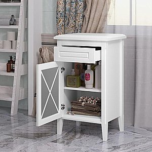 Комод Опадирис Палермо 50 белый матовый для ванной в интернет-магазине сантехники Sanbest