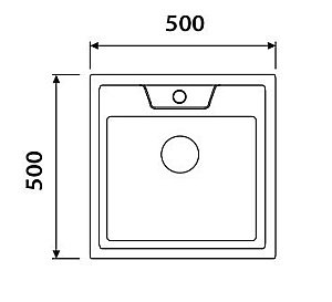 Мойка кухонная Kaiser KSS-5050 хром купить в интернет-магазине сантехники Sanbest