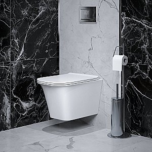 Унитаз подвесной Grossman Classic GR-4463S безободковый, с крышкой микролифт, белый купить в интернет-магазине Sanbest