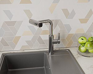 Смеситель для кухни Rush Tinos TI3732-18 сатин купить в интернет-магазине сантехники Sanbest