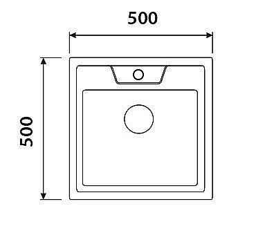 Мойка кухонная Kaiser KSS-5050 хром купить в интернет-магазине сантехники Sanbest