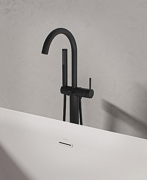 Смеситель для ванны Ravak Freedom X070437 черный купить в интернет-магазине сантехники Sanbest