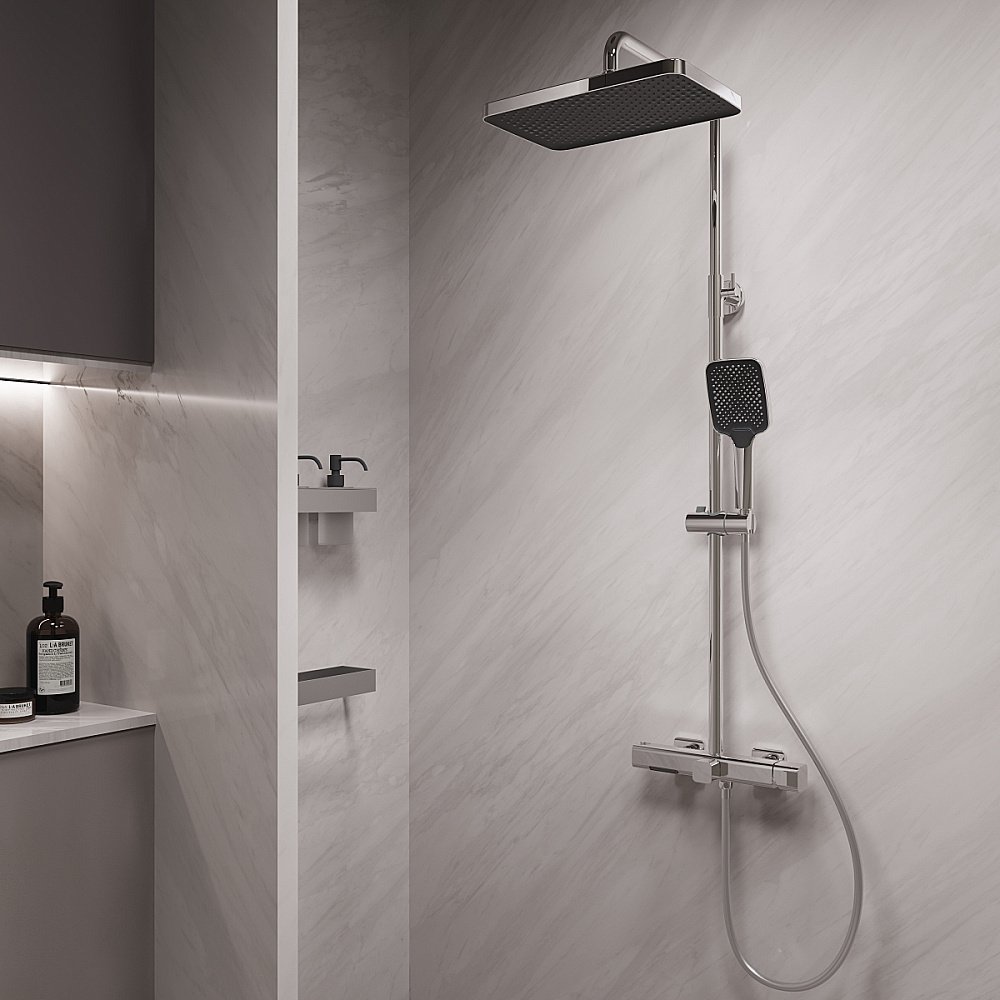 Душевая система Vincea Core VSFS-4CO1CH хром купить в интернет-магазине сантехники Sanbest