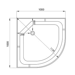 Душевая кабина Deto L 601 N 98694 100x100 купить в интернет-магазине Sanbest