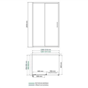 Душевой уголок WasserKRAFT Main 41S33 130x90 купить в интернет-магазине Sanbest