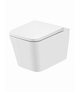 Унитаз подвесной с инсталляцией Agger ATI08100+APB200 белый, с крышкой микролифт, безободковый, с кнопкой хром купить в интернет-магазине Sanbest