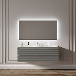 Зеркало с подсветкой Sancos Square 2.0 SQ2.1400 140х80 в ванную от интернет-магазине сантехники Sanbest