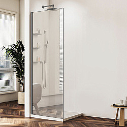 Душевая перегородка Vincea Walk-In VSW-1HWS900MRGM 90 профиль вороненая сталь/стекло зеркальное купить в интернет-магазине Sanbest