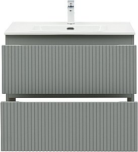 Тумба с раковиной Aquanet Джейн (Flat) 335434/330431 80 мисти грин для ванной в интернет-магазине Sanbest