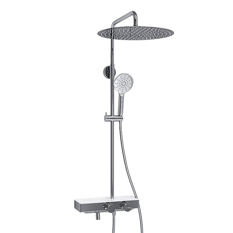 Душевая система WasserKraft Aller SET2665 Thermo хром купить в интернет-магазине сантехники Sanbest