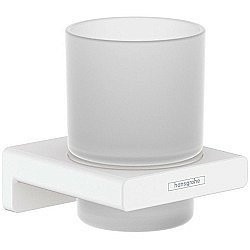 Стакан для зубных щеток Hansgrohe AddStoris 41749700 белый матовый купить в интернет-магазине сантехники Sanbest