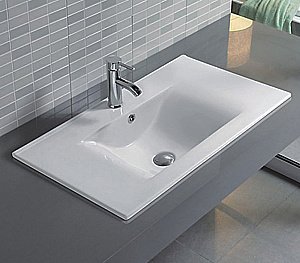 Раковина Gid Integrado 81 NYJ807-80 71116 белая купить в интернет-магазине Sanbest
