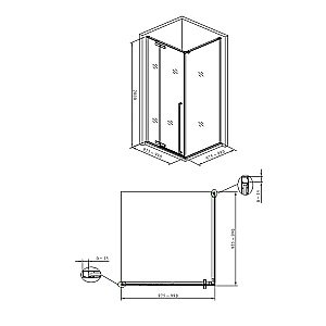 Душевой уголок Allen Brau Fantasy 3.11002.00 100x100 купить в интернет-магазине Sanbest