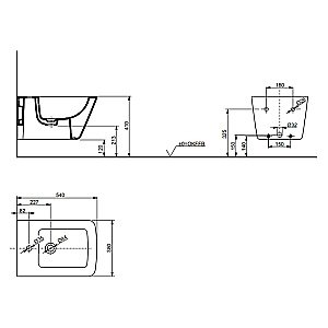 Биде подвесное SP TOTO B532E#XW купить в интернет-магазине Sanbest