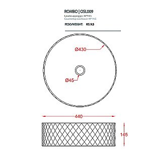 Консоль с раковиной Artceram VOGUE ACA058/OSL00901/TFA/TFC 44 белая для ванной в интернет-магазине сантехники Sanbest