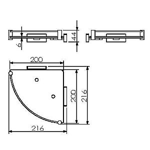 Полка Langberger Alster 10951B купить в интернет-магазине сантехники Sanbest