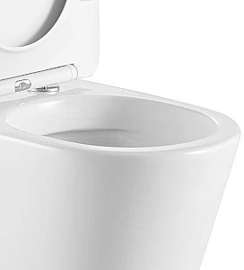 Унитаз подвесной CeruttiSpa SANTA Aria CT9666 безободковый, с крышкой микролифт купить в интернет-магазине Sanbest