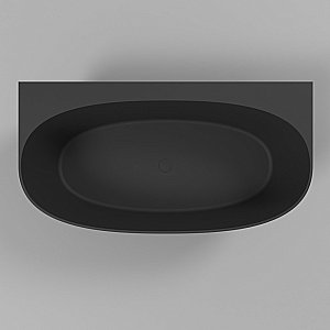 Ванна из искусственного камня WhiteCross Pearl A 155x80 черный матовый купить в интернет-магазине Sanbest
