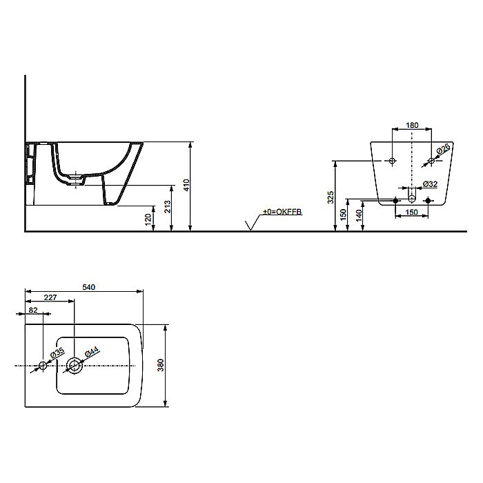 Биде подвесное SP TOTO B532E#XW купить в интернет-магазине Sanbest