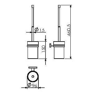 Ершик для туалета Langberger Alster 10925A купить в интернет-магазине сантехники Sanbest