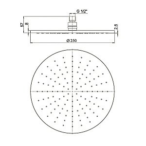 Душевая система PAINI Cox 78PZSET26911BATHHEAD черная матовая купить в интернет-магазине сантехники Sanbest