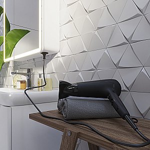 Шкаф зеркальный c LED-подсветкой Dreja POINT 60x80 белый купить в интернет-магазине сантехники Sanbest